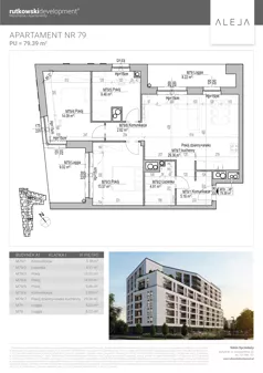 4 pokoje, mieszkanie 79,39 m², piętro 6, oferta nr M79, Aleja, Białystok, Wysoki Stoczek, ul. Studzienna 2