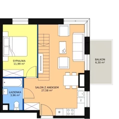 4 pokoje, mieszkanie 80,78 m², piętro 4, oferta nr M99, Ultra Marina, Ełk, Jeziorna, ul. bp. Edwarda Samsela 3