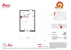 1 pokój, mieszkanie 29,75 m², parter, oferta nr 1/3, Słoneczny Zakątek – mieszkania, Kąty Wrocławskie, ul. Bazyliowa/Imbirowa