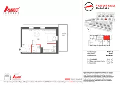 1 pokój, mieszkanie 30,38 m², piętro 1, oferta nr PS_6/05, Panorama Ślężańska, Sobótka, ul. Panoramy Ślężańskiej