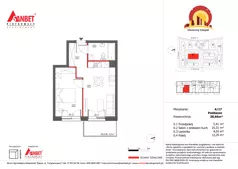 2 pokoje, mieszkanie 38,66 m², piętro 3, oferta nr 4/17, Słoneczny Zakątek – mieszkania, Kąty Wrocławskie, ul. Bazyliowa/Imbirowa
