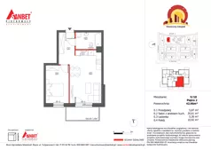 2 pokoje, mieszkanie 42,59 m², piętro 2, oferta nr 5/10, Słoneczny Zakątek – mieszkania, Kąty Wrocławskie, ul. Bazyliowa/Imbirowa