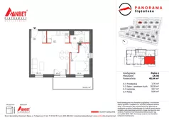 2 pokoje, mieszkanie 48,04 m², piętro 1, oferta nr 1A/06, Panorama Ślężańska, Sobótka, ul. Panoramy Ślężańskiej