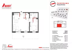 2 pokoje, mieszkanie 47,34 m², piętro 1, oferta nr 1A/07, Panorama Ślężańska, Sobótka, ul. Panoramy Ślężańskiej