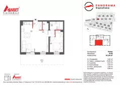 2 pokoje, mieszkanie 47,34 m², parter, oferta nr PS_4/03, Panorama Ślężańska, Sobótka, ul. Panoramy Ślężańskiej