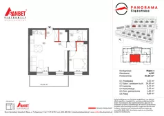 2 pokoje, mieszkanie 47,34 m², piętro 1, oferta nr PS_4/07, Panorama Ślężańska, Sobótka, ul. Panoramy Ślężańskiej