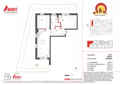 3 pokoje, mieszkanie 58,78 m², piętro 1, oferta nr 1/14, Słoneczny Zakątek – mieszkania, Kąty Wrocławskie, ul. Bazyliowa/Imbirowa
