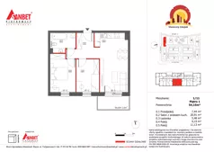3 pokoje, mieszkanie 54,23 m², piętro 1, oferta nr 1/11, Słoneczny Zakątek – mieszkania, Kąty Wrocławskie, ul. Bazyliowa/Imbirowa