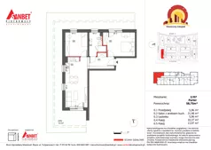 3 pokoje, mieszkanie 58,78 m², piętro 2, oferta nr 2/21, Słoneczny Zakątek – mieszkania, Kąty Wrocławskie, ul. Bazyliowa/Imbirowa