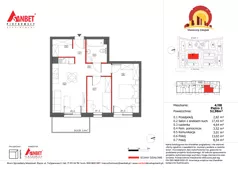 3 pokoje, mieszkanie 52,87 m², piętro 2, oferta nr 4/8, Słoneczny Zakątek – mieszkania, Kąty Wrocławskie, ul. Bazyliowa/Imbirowa