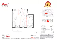 3 pokoje, mieszkanie 55,31 m², piętro 2, oferta nr 4/9, Słoneczny Zakątek – mieszkania, Kąty Wrocławskie, ul. Bazyliowa/Imbirowa