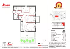 4 pokoje, mieszkanie 74,78 m², piętro 1, oferta nr 4/1, Słoneczny Zakątek – mieszkania, Kąty Wrocławskie, ul. Bazyliowa/Imbirowa