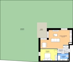 2 pokoje, mieszkanie 56,16 m², parter, oferta nr C1/0/5, Horyzont Komorowice, Komorowice, ul. Starobaśniowa