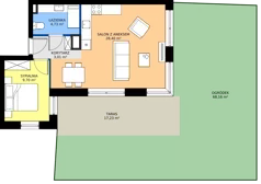 2 pokoje, mieszkanie 45,13 m², piętro 2, oferta nr A1/2/1, Horyzont Komorowice, Komorowice, ul. Starobaśniowa