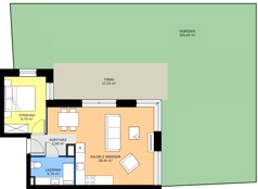 2 pokoje, mieszkanie 45,13 m², piętro 2, oferta nr A1/2/1, Horyzont Komorowice, Komorowice, ul. Starobaśniowa