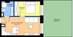 2 pokoje, apartament inwestycyjny 34,51 m², parter, oferta nr 0.20, Apartamenty Klifova, Jastrzębia Góra, ul. Klifowa 22