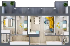4 pokoje, mieszkanie 83,10 m², piętro 3, oferta nr M17, Mały Rynek, Piaseczno, ul. Jana Kilińskiego 3
