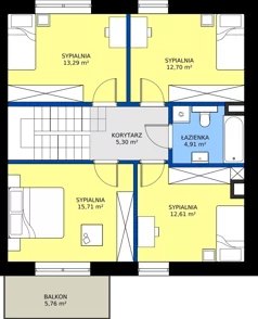 Dom 145,80 m², oferta nr M1B, Domy przy Mleczarskiej, Piaseczno, ul. Mleczarska 68