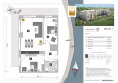 3 pokoje, apartament inwestycyjny 83,96 m², piętro 1, oferta nr 1.35, Apartamenty Klifova, Jastrzębia Góra, ul. Klifowa 22
