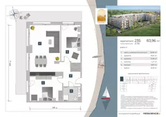 3 pokoje, apartament inwestycyjny 83,96 m², piętro 2, oferta nr 2.35, Apartamenty Klifova, Jastrzębia Góra, ul. Klifowa 22