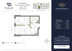2 pokoje, mieszkanie 38,92 m², piętro 2, oferta nr B29, Warszawska 222, Mińsk Mazowiecki, ul. Warszawska 222
