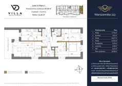 3 pokoje, mieszkanie 69,18 m², piętro 1, oferta nr B14, Warszawska 222, Mińsk Mazowiecki, ul. Warszawska 222