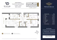 3 pokoje, mieszkanie 69,18 m², piętro 2, oferta nr B25, Warszawska 222, Mińsk Mazowiecki, ul. Warszawska 222