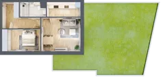 2 pokoje, mieszkanie 49,17 m², parter, oferta nr A5, Warszawska 222, Mińsk Mazowiecki, ul. Warszawska 222