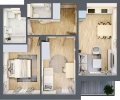 3 pokoje, mieszkanie 55,26 m², piętro 2, oferta nr A18, Warszawska 222, Mińsk Mazowiecki, ul. Warszawska 222
