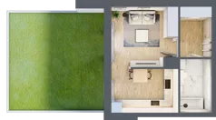 1 pokój, mieszkanie 32,83 m², parter, oferta nr A43, Warszawska 222, Mińsk Mazowiecki, ul. Warszawska 222