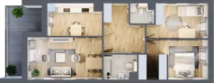 3 pokoje, mieszkanie 69,47 m², piętro 1, oferta nr A50, Warszawska 222, Mińsk Mazowiecki, ul. Warszawska 222