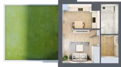 1 pokój, mieszkanie 32,83 m², parter, oferta nr D1, Warszawska 222, Mińsk Mazowiecki, ul. Warszawska 222