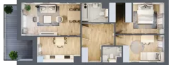 3 pokoje, mieszkanie 69,47 m², piętro 1, oferta nr D10, Warszawska 222, Mińsk Mazowiecki, ul. Warszawska 222