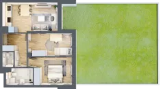 3 pokoje, mieszkanie 53,21 m², parter, oferta nr D42, Warszawska 222, Mińsk Mazowiecki, ul. Warszawska 222