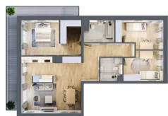 4 pokoje, mieszkanie 90,24 m², piętro 4, oferta nr D63, Warszawska 222, Mińsk Mazowiecki, ul. Warszawska 222