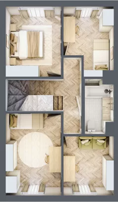 Dom 150,93 m², oferta nr 7, Grabówki Zacisze Etap I, Grabówki, Grabówki 34A