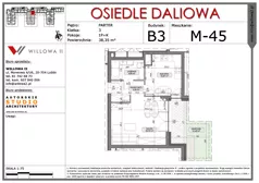 1 pokój, mieszkanie 38,35 m², piętro 1, oferta nr 10, OSIEDLE DALIOWA, Lublin, Ponikwoda, ul. Daliowa