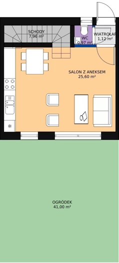 4 pokoje, mieszkanie 80,66 m², parter, oferta nr 14, Sęczkowa 73, Warszawa, Wawer, Las, ul. Sęczkowa 73