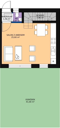 4 pokoje, mieszkanie 80,66 m², parter, oferta nr 15, Sęczkowa 73, Warszawa, Wawer, Las, ul. Sęczkowa 73