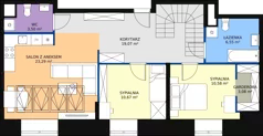 4 pokoje, mieszkanie 110,70 m², piętro 4, oferta nr E.1.4.03, Aroma Park Lofty, Warszawa, Białołęka, Henryków, ul. Dziatwy
