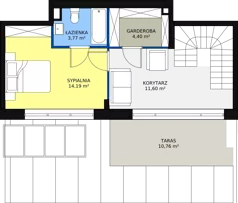 4 pokoje, mieszkanie 110,70 m², piętro 4, oferta nr E.1.4.03, Aroma Park Lofty, Warszawa, Białołęka, Henryków, ul. Dziatwy