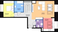 4 pokoje, mieszkanie 119,10 m², piętro 4, oferta nr E.1.4.04, Aroma Park Lofty, Warszawa, Białołęka, Henryków, ul. Dziatwy