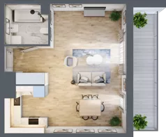 2 pokoje, mieszkanie 75,64 m², piętro 3, oferta nr CA0304, Talarowa Park, Warszawa, Białołęka, Tarchomin, ul. Talarowa