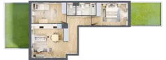 3 pokoje, mieszkanie 63,08 m², parter, oferta nr CB0001, Talarowa Park, Warszawa, Białołęka, Tarchomin, ul. Talarowa