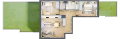 3 pokoje, mieszkanie 57,46 m², parter, oferta nr CD0002, Talarowa Park, Warszawa, Białołęka, Tarchomin, ul. Talarowa