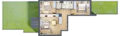 3 pokoje, mieszkanie 57,45 m², parter, oferta nr DC0002, Talarowa Park II, Warszawa, Białołęka, Tarchomin, ul. Talarowa