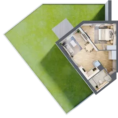 2 pokoje, mieszkanie 41,47 m², piętro 1, oferta nr DC0105, Talarowa Park II, Warszawa, Białołęka, Tarchomin, ul. Talarowa