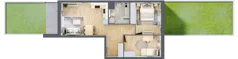 3 pokoje, mieszkanie 53,57 m², parter, oferta nr DA0005, Talarowa Park II, Warszawa, Białołęka, Tarchomin, ul. Talarowa