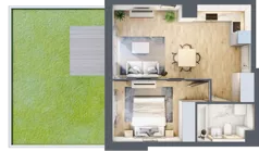 2 pokoje, mieszkanie 36,50 m², piętro 2, oferta nr DC0201, Talarowa Park II, Warszawa, Białołęka, Tarchomin, ul. Talarowa