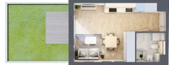 1 pokój, mieszkanie 26,61 m², parter, oferta nr DA0003, Talarowa Park II, Warszawa, Białołęka, Tarchomin, ul. Talarowa